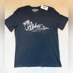 ALOHA Collection Black Graphic Tee XL